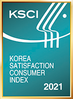 A koreai vásárlói elégedettség díj nyertesének jelvénye, amit a Nosiboo Pro elektromos orrszívó is megkapott 2021-ben.